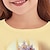 levne dívčí 3D trička-Dívčí 3D Princeznovské Ruffle Tričko Růžová Dlouhý rukáv 3D tisk Jaro Podzim Aktivní Módní Roztomilý Polyester Děti 3-12 let Tričkový Venkovní Ležérní Denní Běžný