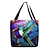 cheap Handbag &amp; Totes-Women&#039;s Tote Shoulder Bag Canvas Tote Bag Polyester Shopping Daily Holiday Print Large Capacity Foldable Lightweight Bird Blue Purple Green