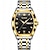 お買い得  クォーツ腕時計-OLEVS 男性 クォーツ ファッション ビジネス 腕時計 光る カレンダー 日付 週 防水 鋼 腕時計