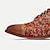 halpa Miesten Oxford-kengät-miesten mekkokengät ruskea kukkakuvioinen brogue-nahka italialainen täysjyvä lehmännahkainen luistamaton nauha