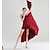 abordables Tenues de danse latine-Danse latine Danse de Salon Robe Couleur Pure Femme Utilisation Usage quotidien Sans Manches Taille haute Taffetas de polyester