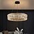voordelige Ring &amp; Rond Ontwerp-led-hanglamp 50/60/95cm 3 lichtkleuren uniek ontwerp kroonluchter metaal gegalvaniseerd modern 110-240v