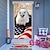 Недорогие Дверные чехлы-Американский орел дверные покрытия дверной гобелен дверной занавес украшение фон дверной баннер для входной двери фермерский дом праздничный декор поставки