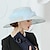 tanie Kapelusze na przyjęcia-kapelusze lniany melonik/kapelusz kloszowy kapelusz typu Bucket kapelusz przeciwsłoneczny ślub podwieczorek elegancki ślub z łączeniem nakrycie głowy nakrycie głowy