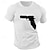 ieftine Tricou grafic pentru bărbați-armă pistol imprimat tricou grafic din bumbac pentru bărbați cămașă clasică sport cu mânecă scurtă tricou confortabil sport în aer liber vacanță de vară îmbrăcăminte de designer de modă