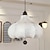 abordables Diseño de Linterna-Luz colgante LED 40/50/60 cm 1 luz luz cálida 3 colores de luz estilo vintage estilo tradicional comedor dormitorio lámparas colgantes 110-240v