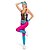 billige Topper-metallic 1980erne Skinnende latekspatent One Piece PU-lær Sparkedrakter Kostyme Dame Karnevalskostyme Halloween Karneval Maskerade Fest / aften Utdrikningslag Pride-parade Voksne Beinvarmere Veske