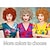abordables Perruques historiques-Perruque courte bouclée fluffy orange rouge Mrs Roper pour femmes Costume de Carnaval Perruques d'Halloween