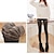 cheap Leggings-Women&#039;s Fleece Pants Tights Mid Waist Full Length Black Fall &amp; Winter