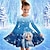 ieftine rochii 3d fete-Girls &#039; 3D Desene Animate Prințesă Rochie Manșon Lung Tipărire 3D Primăvară Toamnă Sporturi &amp; Exterior Zilnic Concediu Drăguţ Casual Frumoasa Copii 3-12 ani Rochie casual Rochie A line Sub Genunchi
