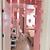 olcso Függönyök és drapériák-bolyhos szív füzér rózsaszín ajtó függő dekor plüss aranyos hercegnő ajtófüggöny