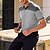 preiswerte Multipack-Mehrfachpackungen 3St Herren Kargen Kurzarm Weiß / Schwarz / Rot Polo Golfhemd Golfpolo Spleißen Farbblock Freizeitskleidung Urlaub Polyester Sommer