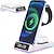 cheap Wireless Chargers-Multifunctional Portable Desktop 5-in-1 Wireless Charger Foldable Vertical Fast Charge