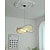 זול אורות אי-אור תליון לד צבע אור לבן חם צבע 3 אור תליון אור בד מודרני נורדי סגנון חדר אוכל מנורות תליון חדר שינה 110-240v
