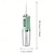 cheap Personal Protection-Portable Rechargeable Electric Teeth Irrigator with 4 Green Heads - Effective Oral Dental Seam Washer for Men and Women Perfect for Water Flossing and Cleaning