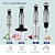 cheap Household Appliances-4 in 1 / 5 in 1 Hand Blender Electric Whisk Vegetable Chopper Attachment 6 Speed Levels Stainless Steel Blades