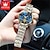 voordelige Quartz-horloges-OLEVS Dames Quartz horloges Sportief Zakelijk Polshorloge Lichtgevend WATERDICHT Wereldtijd Decoratie Roestvrijstalen band Horloge