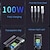 abordables Accessoires de téléphones-ensemble de câble de charge et organisateur de câble, câble de charge ultra rapide 100 W câble de données tressé 3 en 1 pour Xiaomi Huawei 6a câble de charge rapide prenant en charge le transfert de