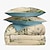 رخيصةأون تصميم حصري-L.t.home طقم غطاء لحاف من الساتان القطني 100% ذو وجهين ممتاز عدد الخيوط 300 طقم سرير من الخيزران الصيني بنمط الخيزران
