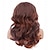 billige Kostumeparykker-rugelyss vintage parykker mørkebrun rødbrun rødbrun paryk til kvinder dame naturlige syntetiske fulde parykker til 70&#039;er cosplay kostume disco hår paryk