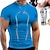 billige Mænd-sæt med kompressionsskjorte til mænd løbeskjorte kortærmet t-shirt bærbar USB genopladelig proteinshakerflaske 2 stk aktivtøj til mænd mode sport