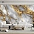 abordables Fondo de pantalla abstracto y de mármol-Papel pintado de mármol de oro blanco, mural de pared, adhesivo para revestimiento de pared, adhesivo extraíble de PVC/vinilo, autoadhesivo/adhesivo necesario para decoración de pared para sala de