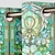 cheap Blackout Curtain-2 Panels 100% Blackout Curtain Stained Glass Pattern Curtain Drapes For Living Room Bedroom Kitchen Window Treatments Thermal Insulated Room Darkening