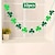 billige St. Patrick&amp;#39;s Day festdekorasjoner-10 stk st. patrick&#039;s day dekorasjoner grønn kløver banner hengende shamrock dekorasjoner, for Saint Patrick&#039;s day heldig irsk festutstyr, grønn og lysegrønn farge hengende dekor