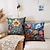 abordables style floral &amp; végétal-Fleurs vintage 1pc housses de coussin plusieurs tailles oreillers décoratifs extérieurs côtiers étuis de coussin doux pour canapé canapé-lit décoration de la maison