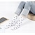 رخيصةأون الجوارب 9-نسائي جوارب طاقم عمل مناسب للبس اليومي مناسب للعطلات نجوم قطن رياضي قابل للغسيل مطاط عادية 1 زوج