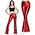 abordables années 1980-Années 1980 Hip Pop Pantalons à pattes d&#039;éléphant Costume Abba Disco Couleur Unie Femmes Costume de Carnaval Carnaval Performance Club Défilé de la Fierté Adulte Pantalon Toutes saisons
