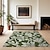abordables alfombras de salón y dormitorio-Alfombra de área verde botánica, alfombra de cocina, alfombra antideslizante a prueba de aceite, alfombra de salón, alfombra interior y exterior, decoración de dormitorio, alfombra de baño, alfombra