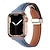 זול להקות Apple Watch-קישור עור מותאם ל רצועת השעון של Apple Watch 38 מ&quot;מ 40 מ&quot;מ 41 מ&quot;מ 42 מ&quot;מ 44 מ&quot;מ 45 מ&quot;מ 49 מ&quot;מ מחוספס סוגר מגנטי פאר עור אמיתי רצועת שעון חלופית ל iwatch Ultra 2 Series 9 8 7 SE 6 5 4 3 2 1