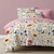 preiswerte exklusives Design-l.t.home Bettbezug-Set aus 100 % Baumwollsatin, wendbar, erstklassiges Elite-Bettwäsche-Set mit Blumenmuster und Fadenzahl 300