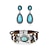 levne Nositelné příslušenství-retro bohémský styl tyrkysové náušnice náramky náhrdelníky sady šperků pro ženy