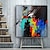 billiga Abstrakta målningar-handmålad abstrakt färgglad modern väggkonst canvas målning dekorativ målning för vardagsrum heminredning sträckt ram redo att hänga