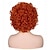 cheap Costume Wigs-ColorGround Short Fluffy Curly Orange Red Cosplay Wig Women Costume for Halloween