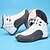 Χαμηλού Κόστους Παπούτσια &amp; Τσάντες-ανδρικά γυμναστήρια αθλητικά παπούτσια και χιαστί τσάντα σπορ εμφάνιση ψηλά αθλητικά παπούτσια μπάσκετ casual καθημερινά pu αναπνέει αντιολισθητικά με κορδόνια μαύρο και άσπρο μαύρο / κόκκινο λευκό / μπλε πτώση