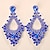 cheap Earrings-Women&#039;s Drop Earrings Classic Drop Precious Statement Imitation Diamond Earrings Jewelry White / Blue / Orange For Wedding Party Daily 1 Pair