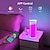 abordables Veilleuses LED-Amazon alexa voix tuya wifi lampe de bureau intelligente changement de couleur application mobile contrôle petites veilleuses