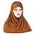 billige Arabisk muslim-sett med kvinners arabiske muslimske kjole abaya ramadan religiøse saudiarabiske kjoler muslimske hijabskjerf skjerfomslag farget hodeplagg ramadan religiøse 2 stk kvinner ramadan arabisk muslimsk