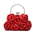 halpa Käsi- ja ostoslaukut-Naisten Käsilaukku Evening Bag Polyesteri Metalliseos Ystävänpäivä Hääjuhla Ketjuilla Yhtenäinen väri Tumman punainen Manteli Musta