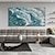 tanie Pejzaże-duży abstrakcyjny, ręcznie malowany teksturowany pejzaż morski obraz olejny na płótnie ręcznie robiony błękitny ocean obraz fala morska obraz olejny wystrój pokoju do salonu wystrój domu wall art