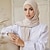 voordelige Arabische moslim-Dames Omslagdoeken Hijab Sjaals Arabisch Arabisch Moslim Ramadan Effen Kleur Volwassenen Sjaal