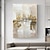billige Oljemalerier-stort håndmalt bladgull maleri på lerret abstrakt beige oljemaleri luksus kunst teksturert maleri håndmalt kunst gull oljemaleri veggdekorasjon for hotelldekorasjon