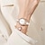 cheap Quartz Watches-New Seno Tatsuno Brand Women&#039;S Watches Decorative Ceramic Tiled Solid Steel Band Dial Quartz Watches Fashionable And Elegant Women&#039;S Wristwatches