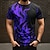 cheap Men&#039;s 3D T-shirts-Flame Men&#039;s Street Style 3D Print T shirt Tee Sports Outdoor Holiday Going out T shirt Red Purple Orange Short Sleeve Crew Neck Shirt Spring &amp; Summer Clothing Apparel S M L XL
