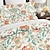 abordables conception exclusive-l.t.home ensemble de housse de couette en satin de coton 100% réversible premium 300 fils au pouce carré motif floral vintage ensemble de literie élite