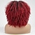 billiga Kostymperuk-röda lockiga peruker för svarta kvinnor röd kinky lockig peruk med lugg 14 tum syntetisk afro lockig peruk för dagligt bruk