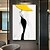 voordelige Schilderijen van mensen-vrouw in gele hoed moderne abstracte sexy vrouw figuur canvas schilderij handgeschilderde kunst aan de muur voor woonkamer interieur geen frame